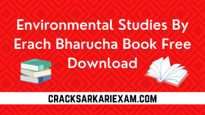 Environmental Studies By Erach Bharucha Book Free Download