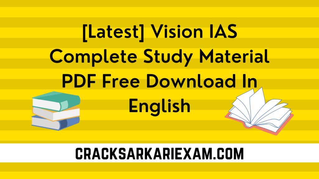 [Latest PDF] Vision IAS Complete Study Material PDF Free Download In ...