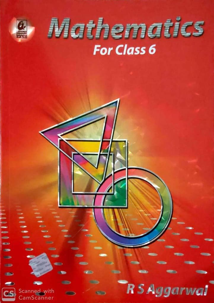 RS Aggarwal Maths Book Class 6 PDF Free Download