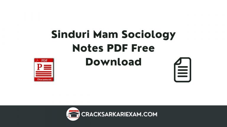 Sinduri Mam Sociology Notes PDF Free Download