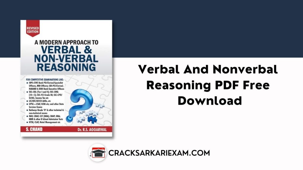 Verbal And Nonverbal Reasoning PDF Free Download