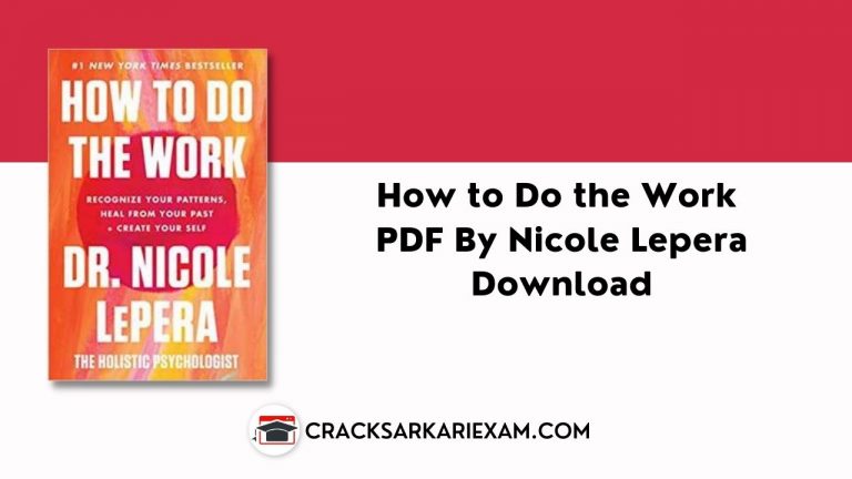 How to Do the Work PDF By Nicole Lepera Free Download