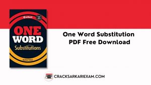 One Word Substitution PDF Free Download