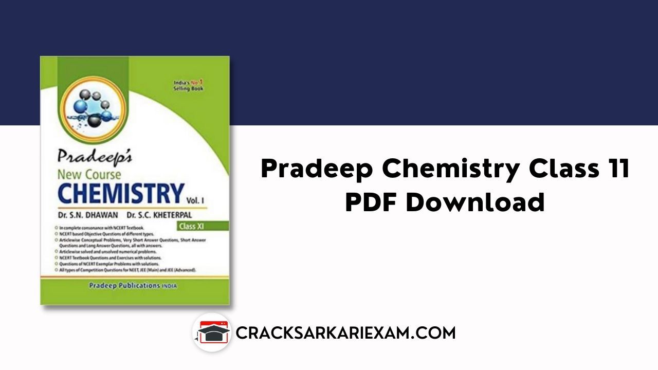Pradeep Chemistry Class 11 PDF Download