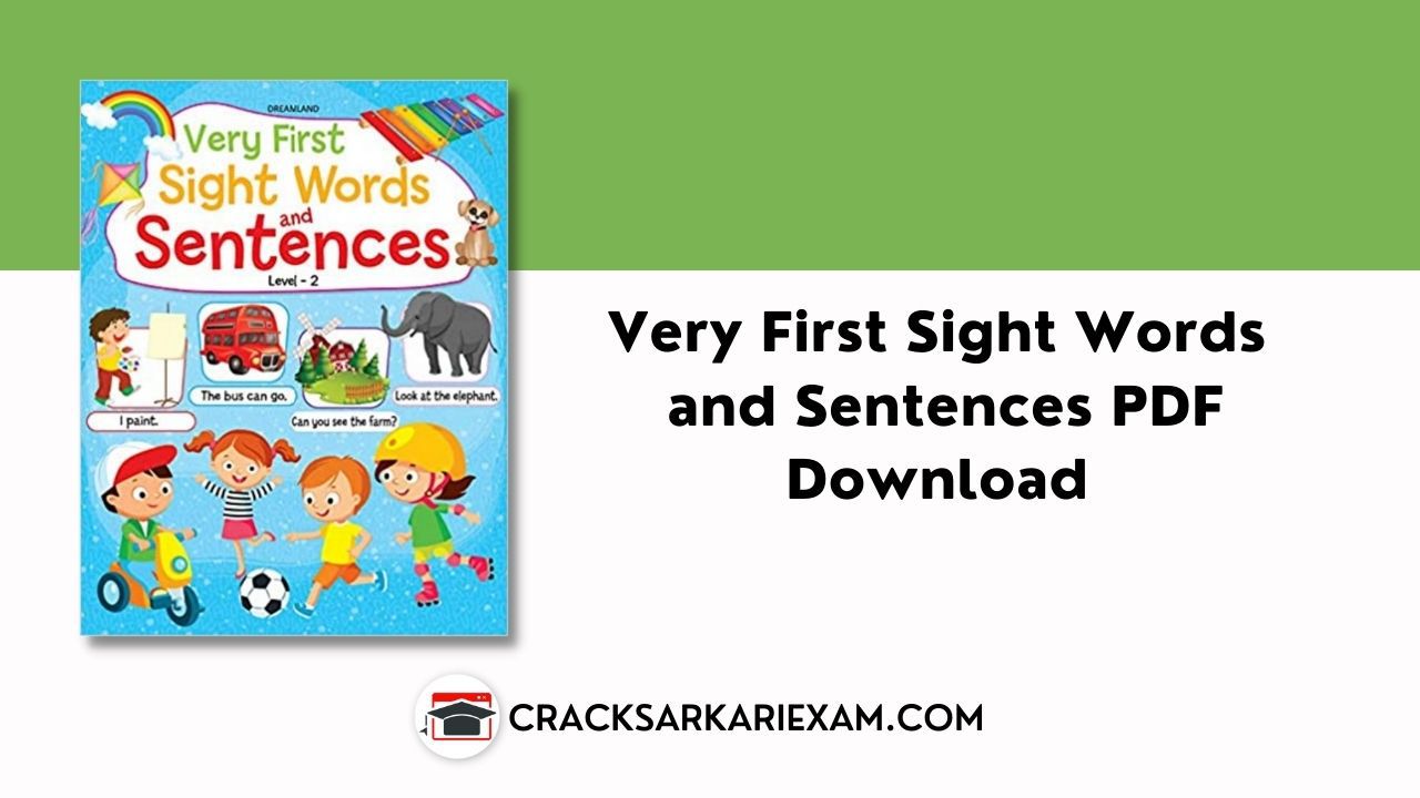 Very First Sight Words and Sentences PDF Download