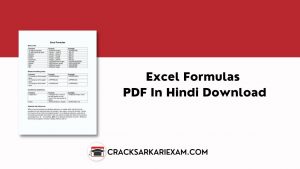 Excel Formulas Pdf In Hindi Download