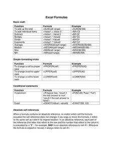 excel formulas pdf in hindi