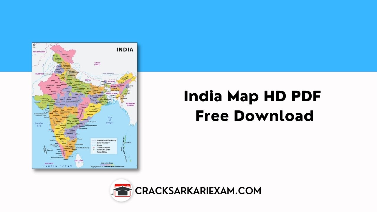 India Map HD PDF Free Download