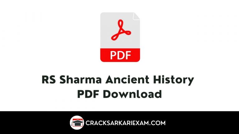 RS Sharma Ancient History PDF Download