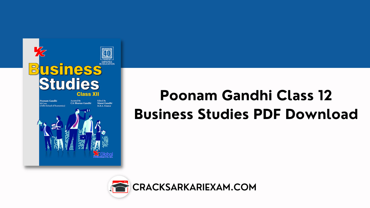 Poonam Gandhi Class 12 Business Studies PDF Download Latest