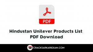 Hindustan Unilever Products List PDF Download