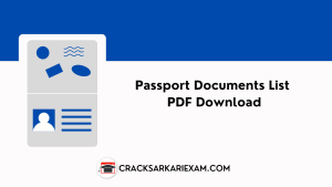 Passport Documents List PDF Download