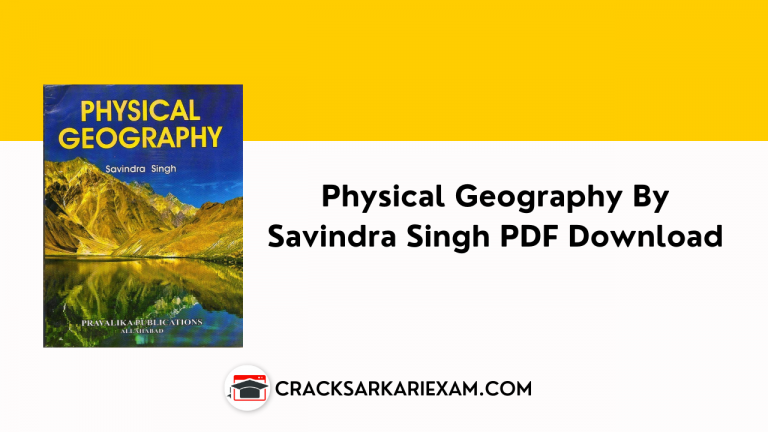 Physical Geography By Savindra Singh PDF Download