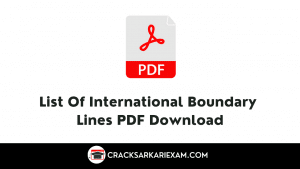 List Of International Boundary Lines PDF Download