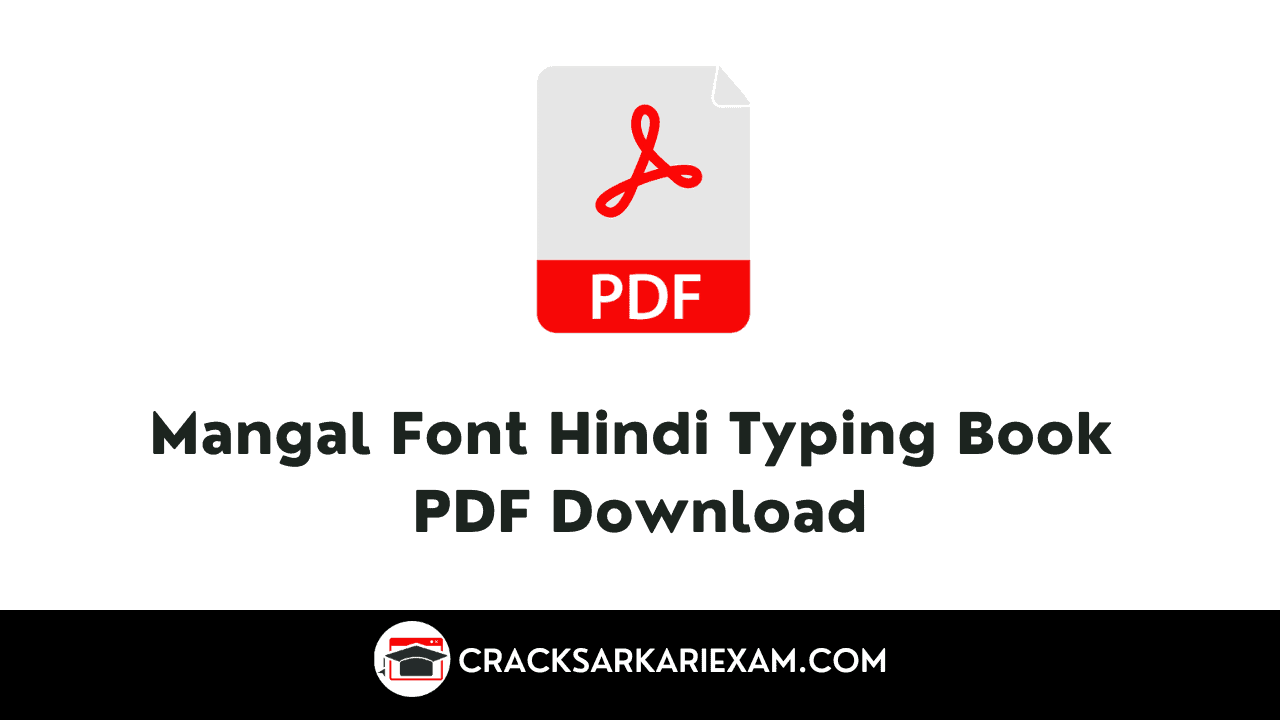 Mangal Font Hindi Typing Book PDF Download