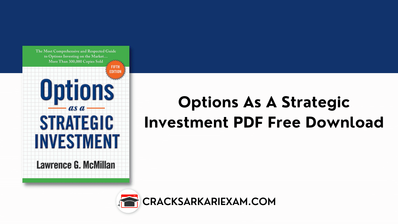 Options As A Strategic Investment PDF Free Download