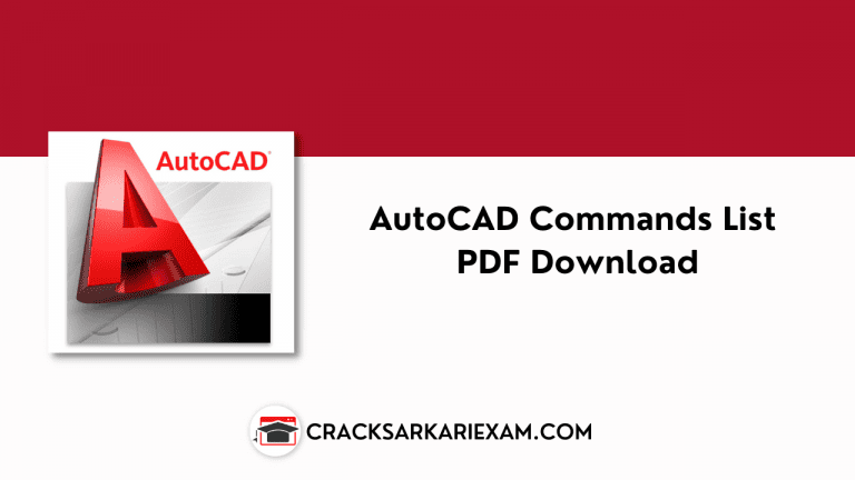 AutoCAD Commands List PDF Download