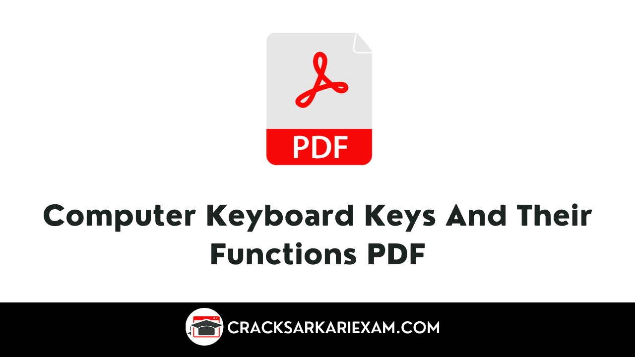Computer Keyboard Keys And Their Functions PDF