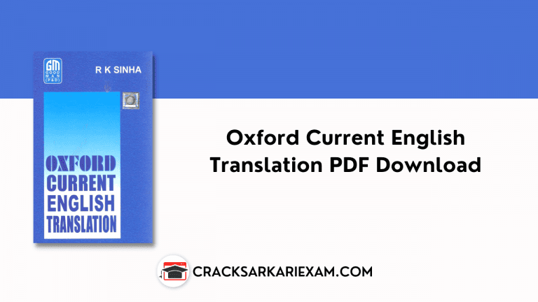 Oxford Current English Translation PDF Download