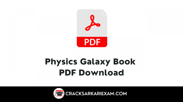 Physics Galaxy Book PDF Download