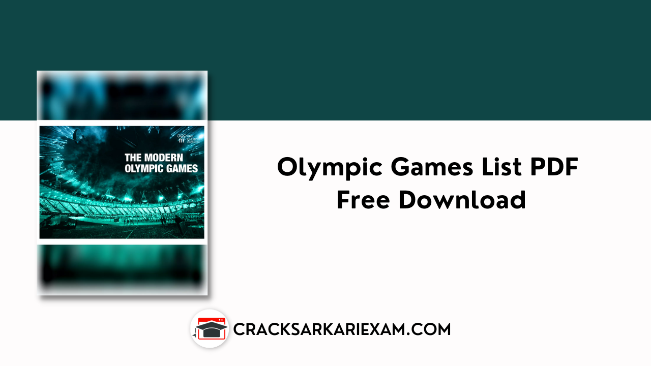 Olympic Games List PDF Download