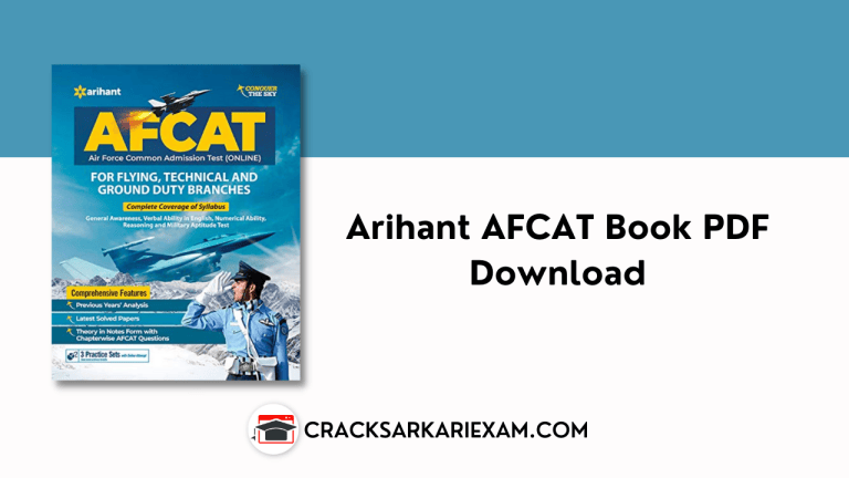 Arihant AFCAT Book PDF Download