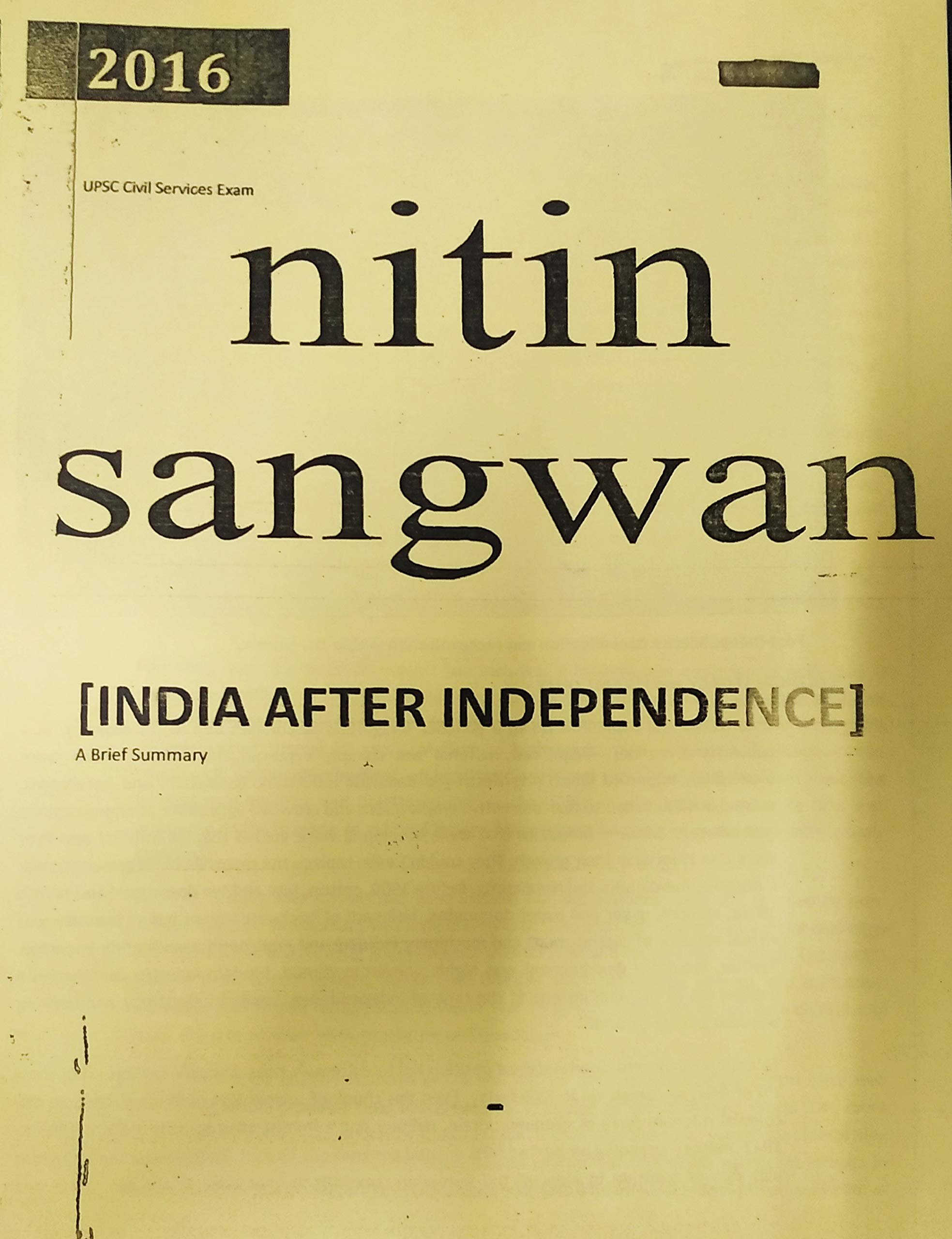 Nitin Sangwan World History Notes PDF
