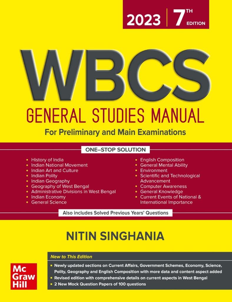 WBCS Manual Nitin Singhania PDF